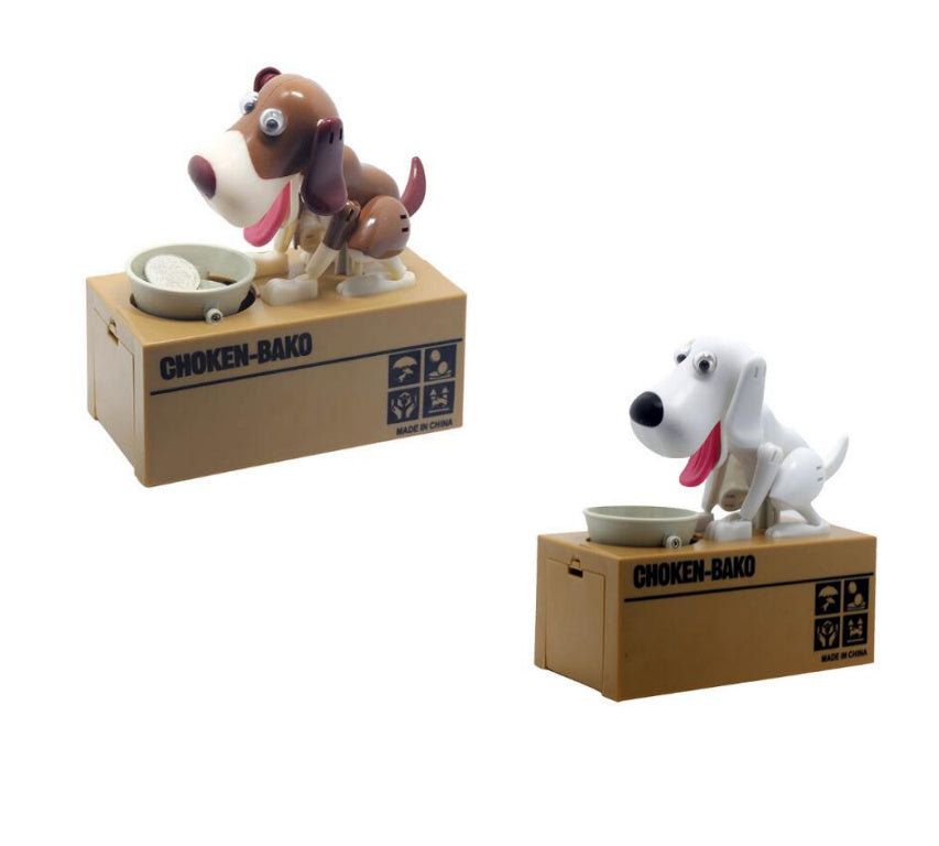 Piggy bank Robotic Dog Bank Canine Money Box Doggy Coin Bank تساعد على تطوير مهارات التركيز