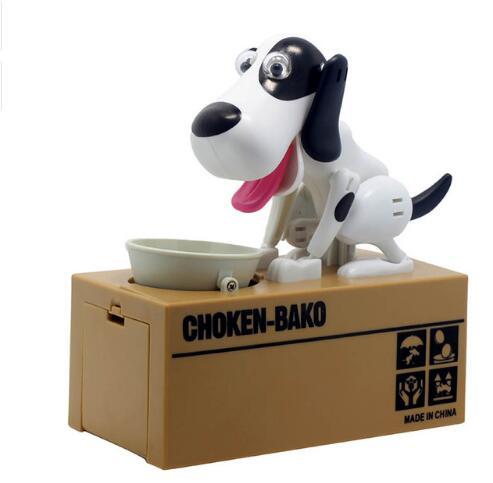 Piggy bank Robotic Dog Bank Canine Money Box Doggy Coin Bank تساعد على تطوير مهارات التركيز