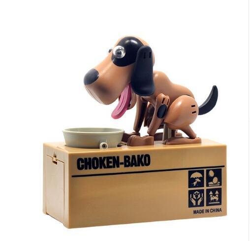 Piggy bank Robotic Dog Bank Canine Money Box Doggy Coin Bank تساعد على تطوير مهارات التركيز