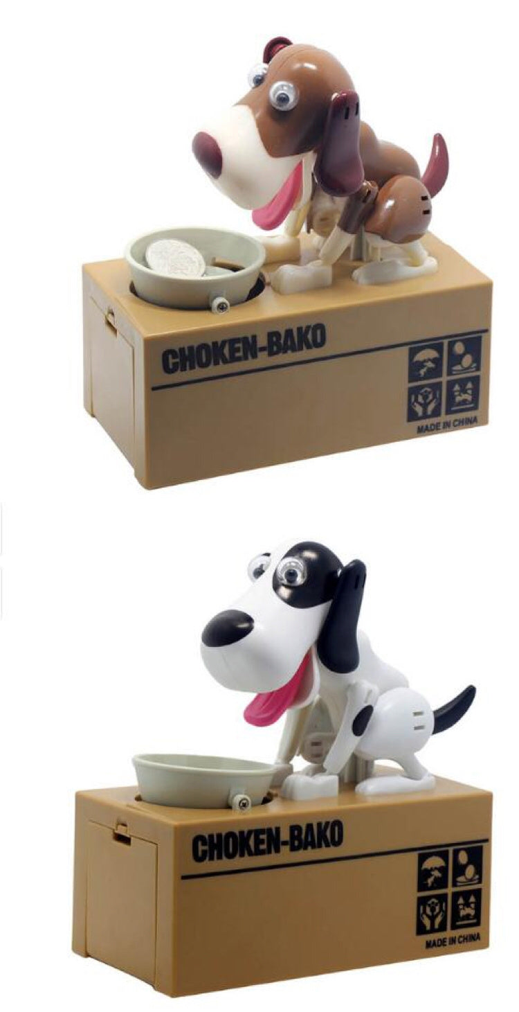 Piggy bank Robotic Dog Bank Canine Money Box Doggy Coin Bank تساعد على تطوير مهارات التركيز