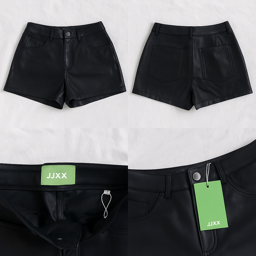 Black shorts with a comfortable and simple fit.