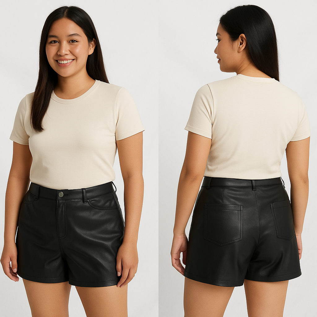 Black shorts with a comfortable and simple fit.