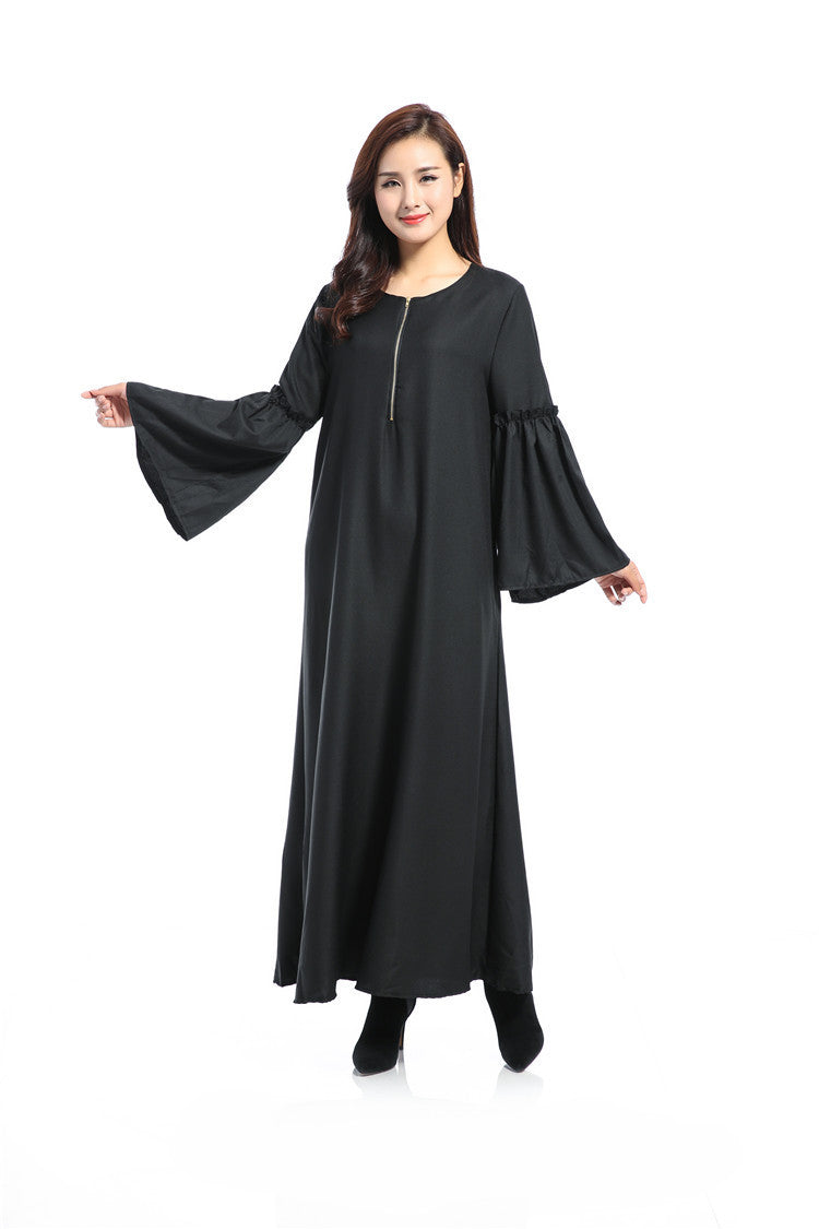 Featured Arabic Loose Robe Solid Color