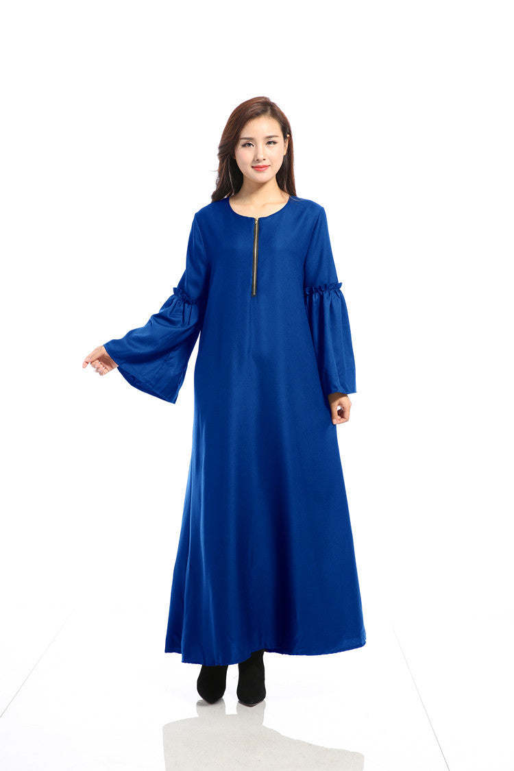 Featured Arabic Loose Robe Solid Color